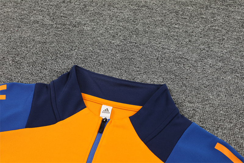 24-25 Juventus Orange Training Suit/ 24-25 尤文橙色半拉训练服