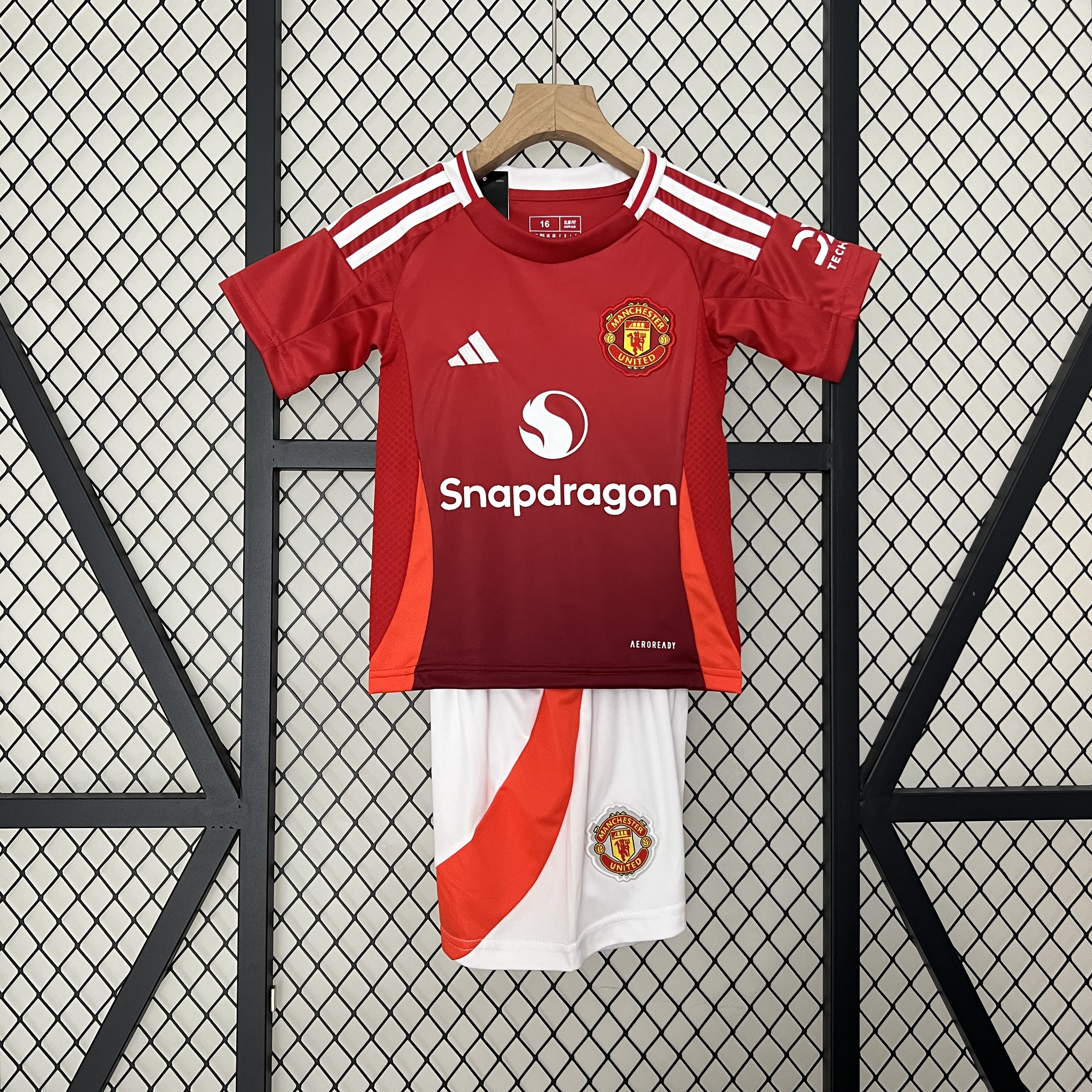 24-25 Manchester United Home Kid Kit/24-25曼联主场童装