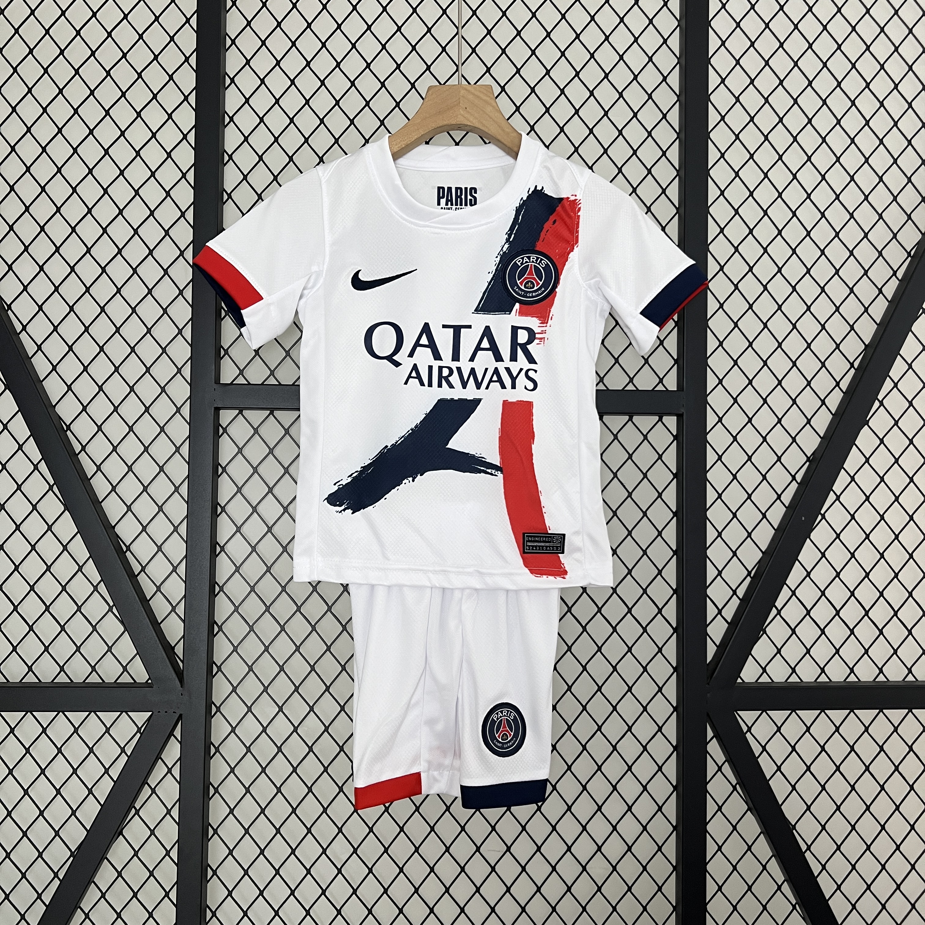 24-25 PSG Away White Kid Kit/24-25PSG巴黎客场童装