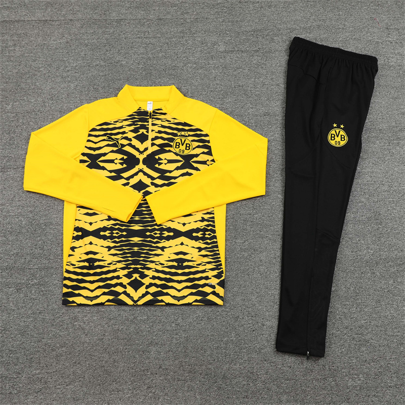 24-25 Borussia Dortmund Yellow Training Suit/24-25多特蒙德半拉训练服
