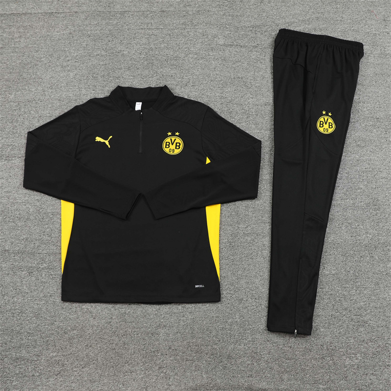 24-25 Borussia Dortmund Black Training Suit/24-25多特蒙德半拉训练服