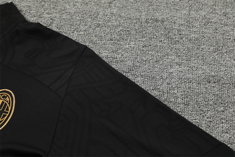 24-25 AC Milan Black Training Suit/24-25AC米兰半拉训练服