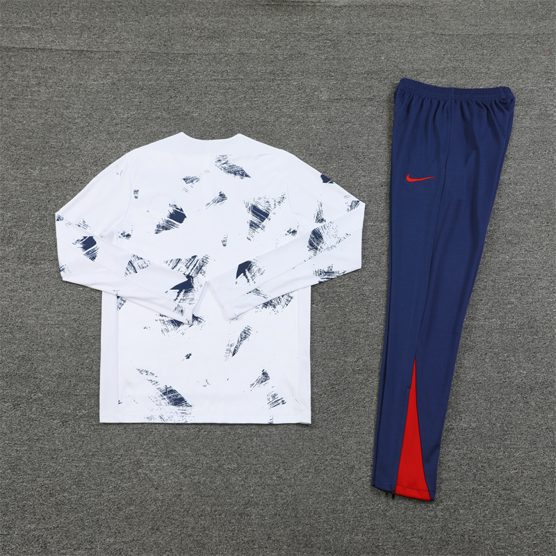 24-25 PSG White Training Suit/ 24-25PSG巴黎半拉训练服