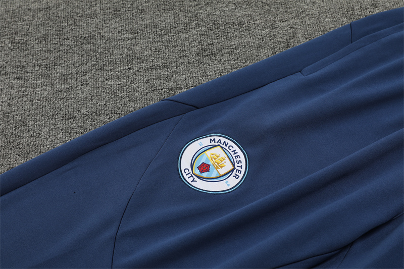 24-25 Manchester City Blue Training Suit/24-25曼城半拉训练服