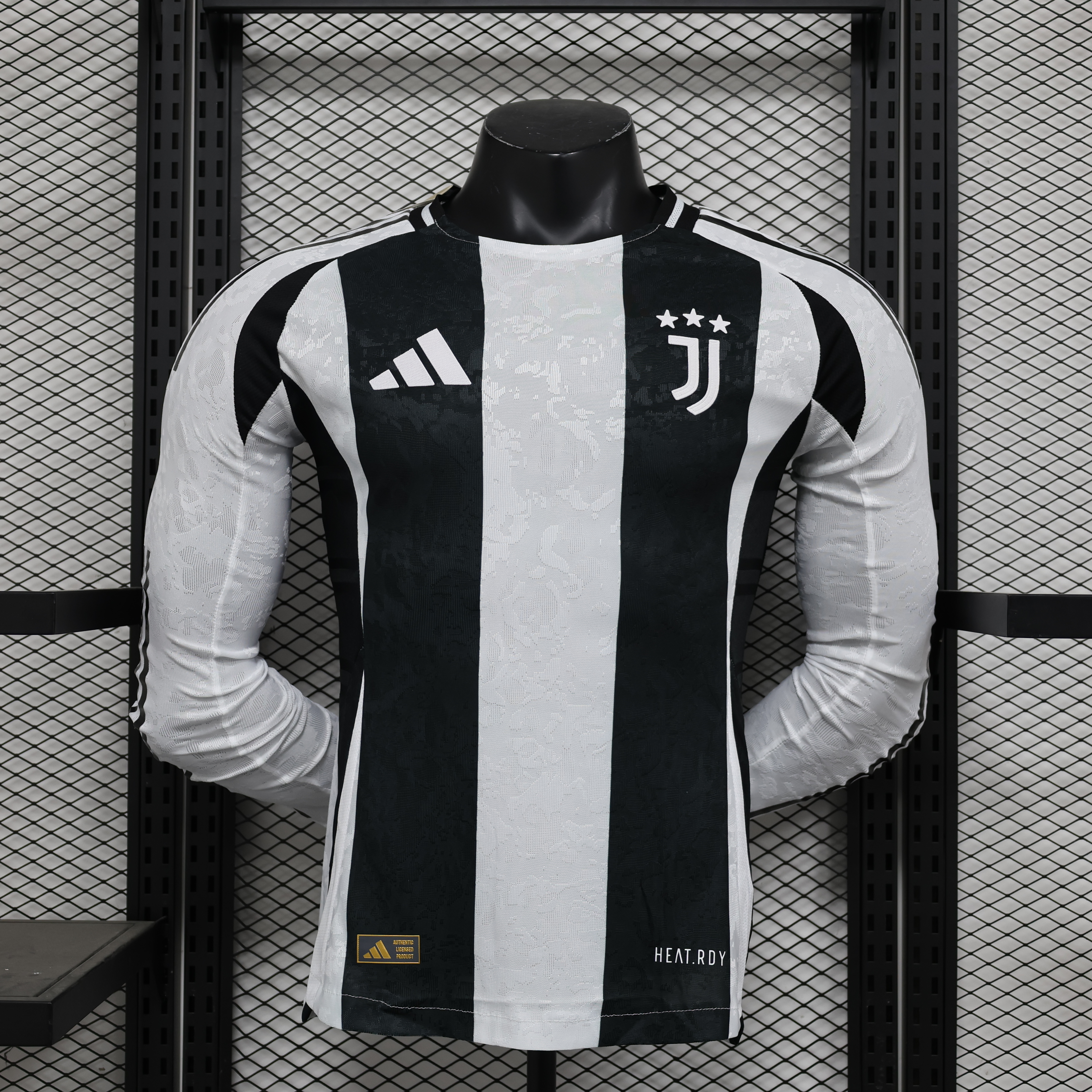 24-25 Juventus Home Player Long Sleeve Jersey/24-25 尤文图斯主场球员版长袖