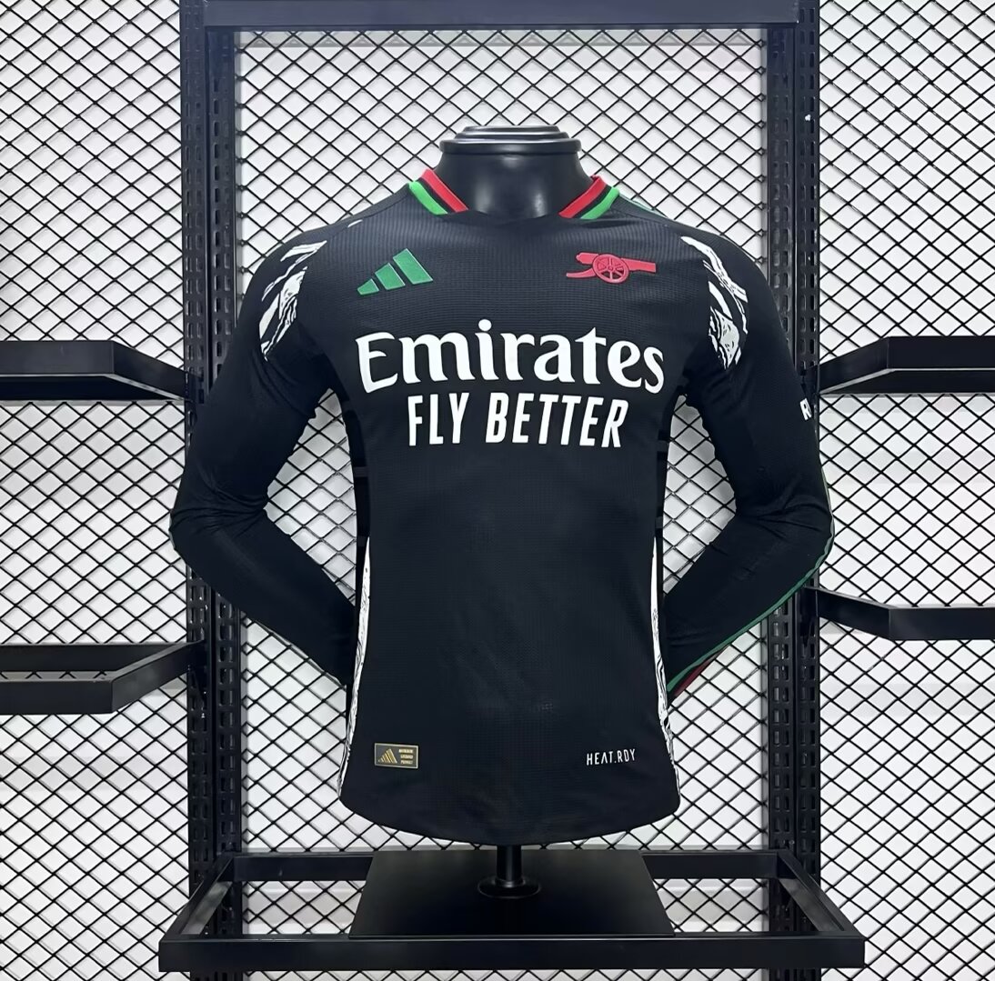 24-25 Arsenal Away Player Long Sleeve Jersey/ 24-25 阿森纳客场球员版长袖