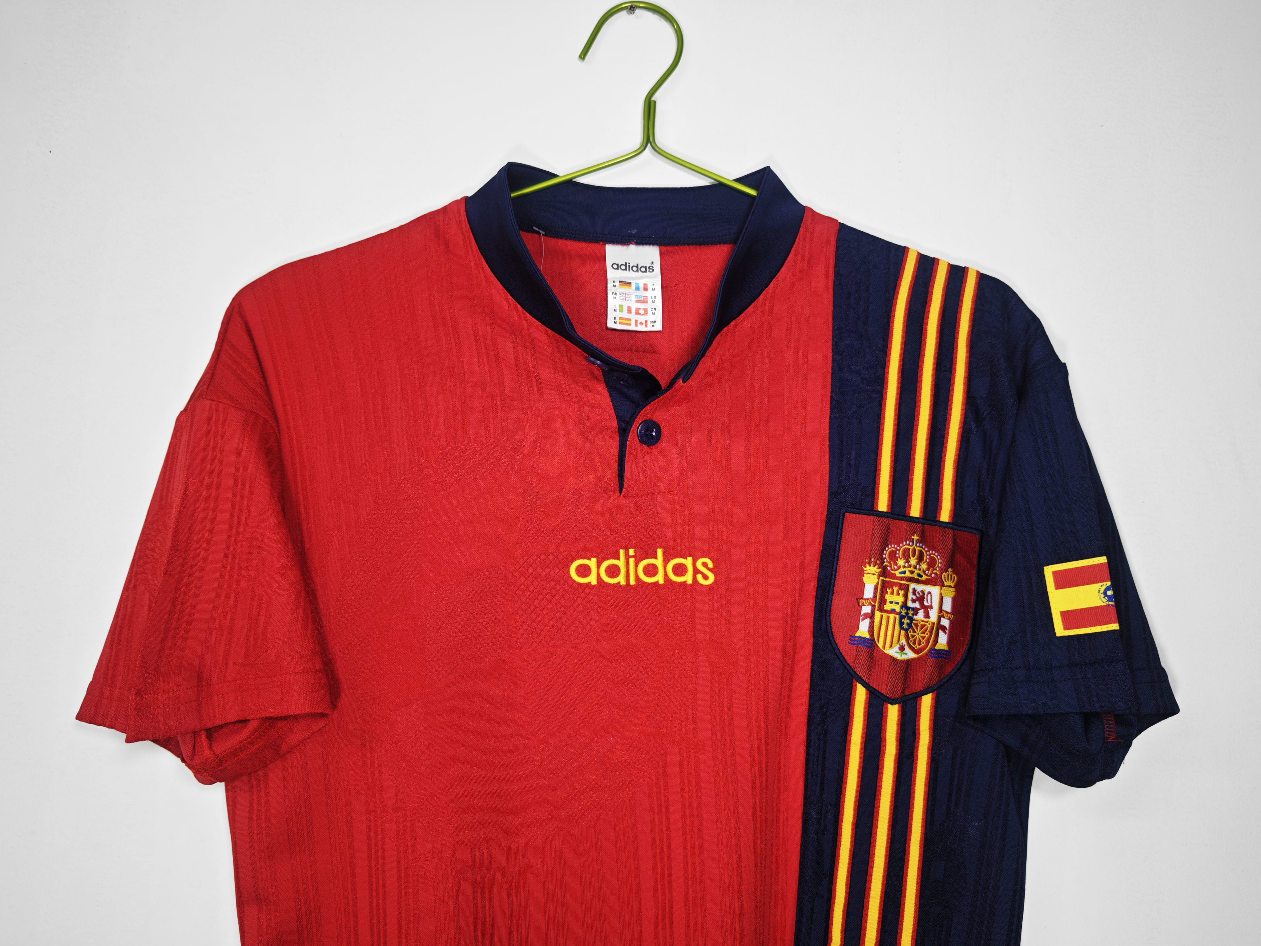 1996 Spain Home Retro Jersey/1996 西班牙主场