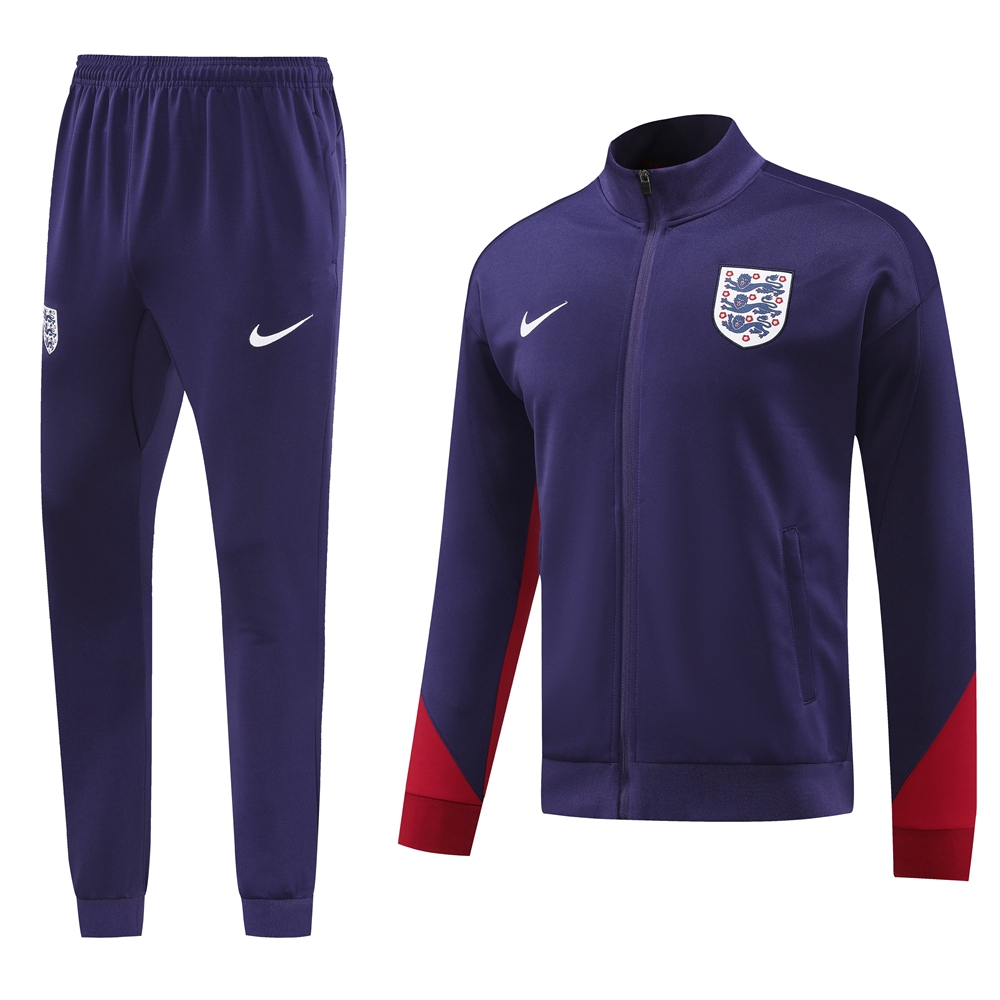 2024 England Purple Jacket Tracksuit/ 2024英格兰紫色夹克训练服