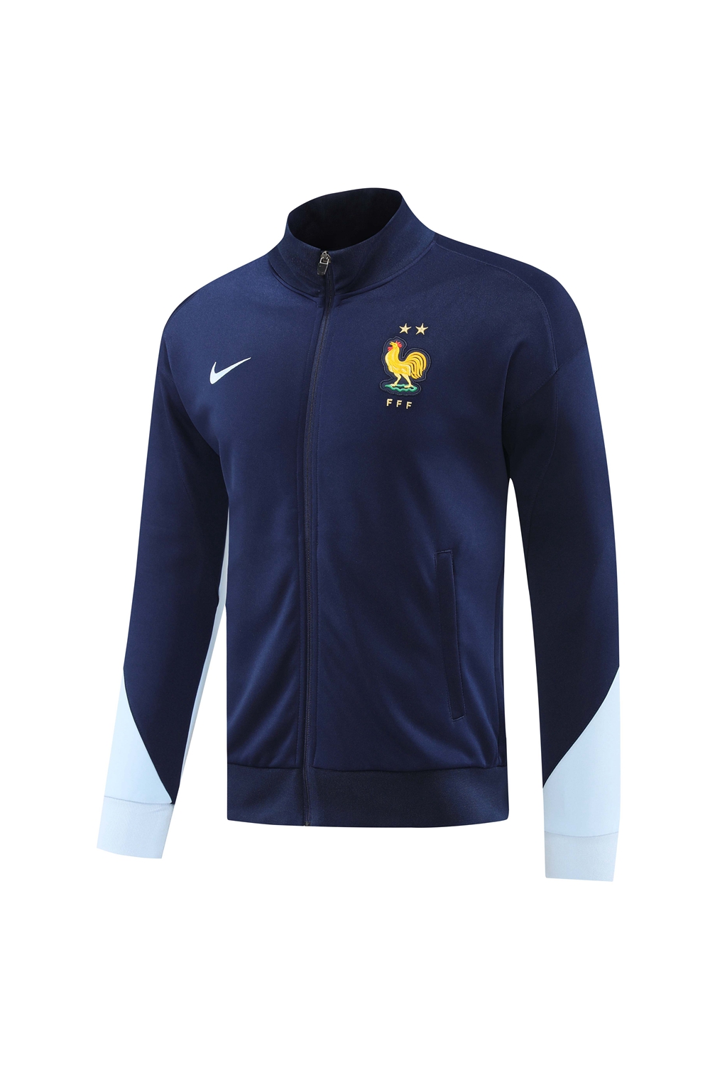 2024 France Blue Jacket Tracksuit/2024法国夹克训练服