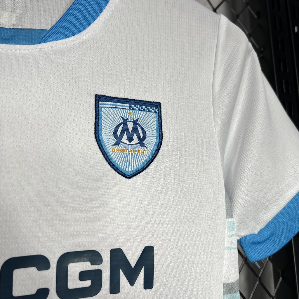 24-25 Olympique Marseille Home Kids Kit/24-25马赛主场童装