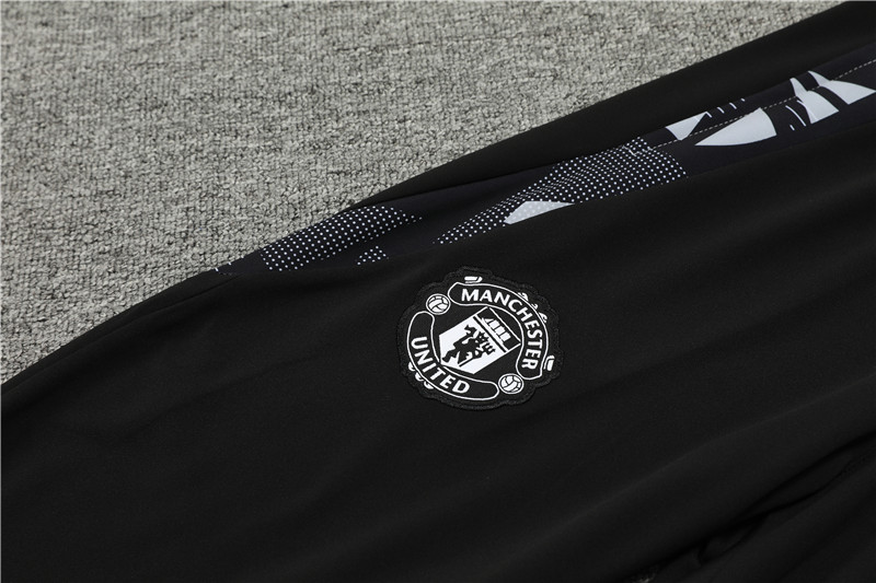 24-25 Manchester United Black Training Suit/ 24-25曼联半拉训练服