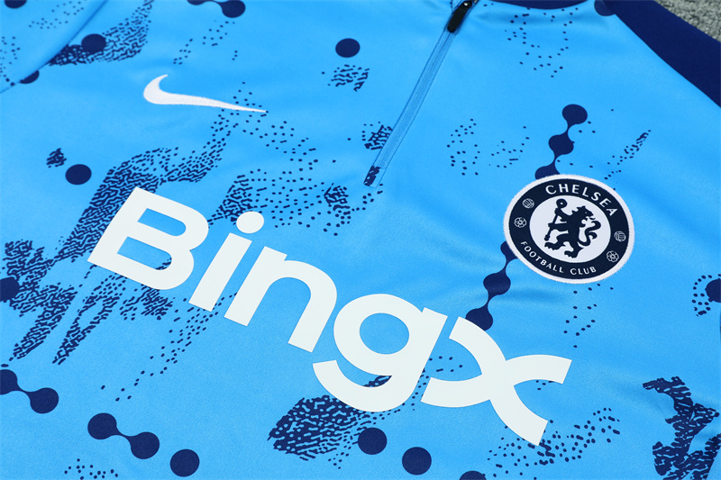 24-25 Chelsea Blue Training Suit/24-25切尔西半拉训练服