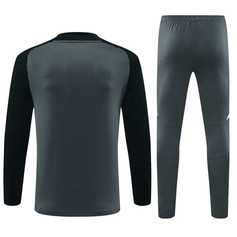 24-25 Manchester United Grey Training Suit/ 24-25曼联半拉训练服