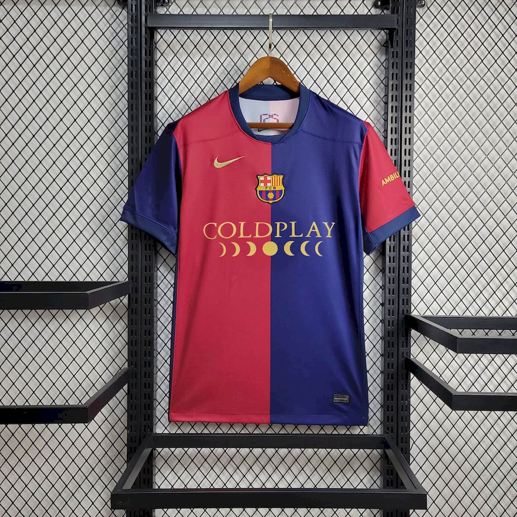 24-25 Barcelona Sponsor Coldplay Fans Jersey/ 24-25巴萨Sponsor Coldplay球迷版