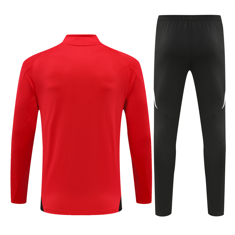 24-25 Manchester United Red Training Suit/ 24-25曼联半拉训练服
