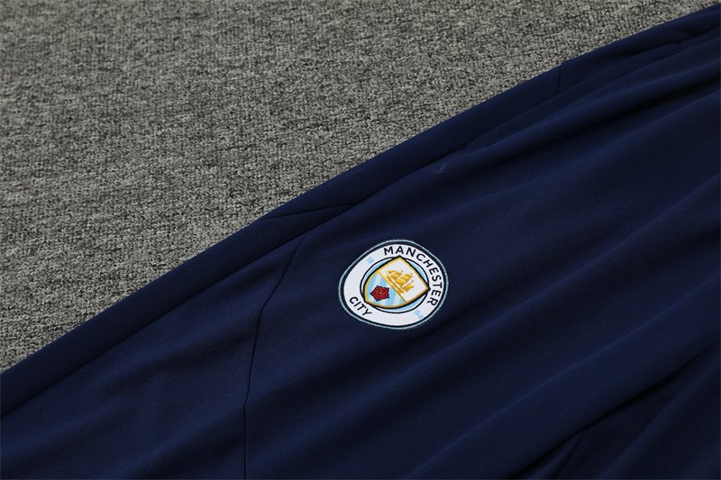 24-25 Manchester City Yellow Training Suit/24-25曼城半拉训练服