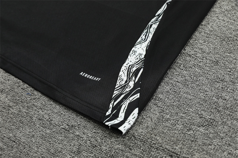 24-25 Arsenal Black Short Sleeve Training Suit/ 24-25阿森纳短袖训练服