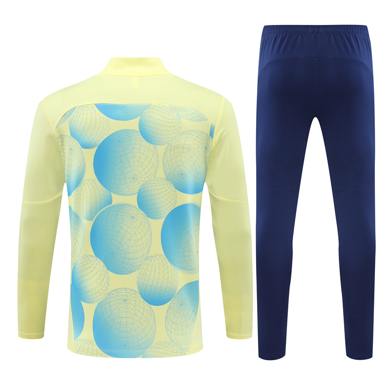 24-25 Manchester City Yellow Training Suit/24-25曼城半拉训练服