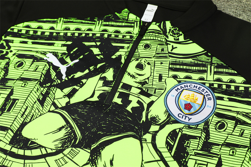 24-25 Manchester City Camouflage style Training Suit/24-25曼城半拉训练服