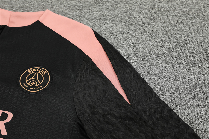 24-25 PSG Black and Pink Player Training Suit/24-25PSG巴黎训练服,球员版