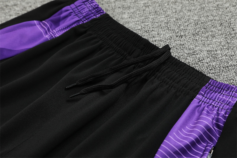 24-25 Real Madrid Black Training Suit/ 24-25皇马半拉训练服