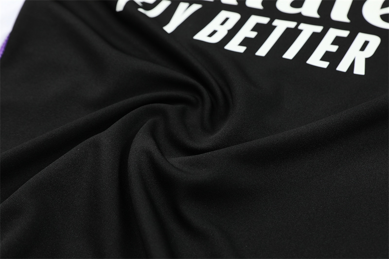 24-25 Real Madrid Black Training Suit/ 24-25皇马半拉训练服