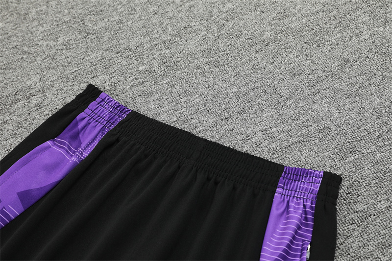 24-25 Real Madrid Black Training Suit/ 24-25皇马半拉训练服