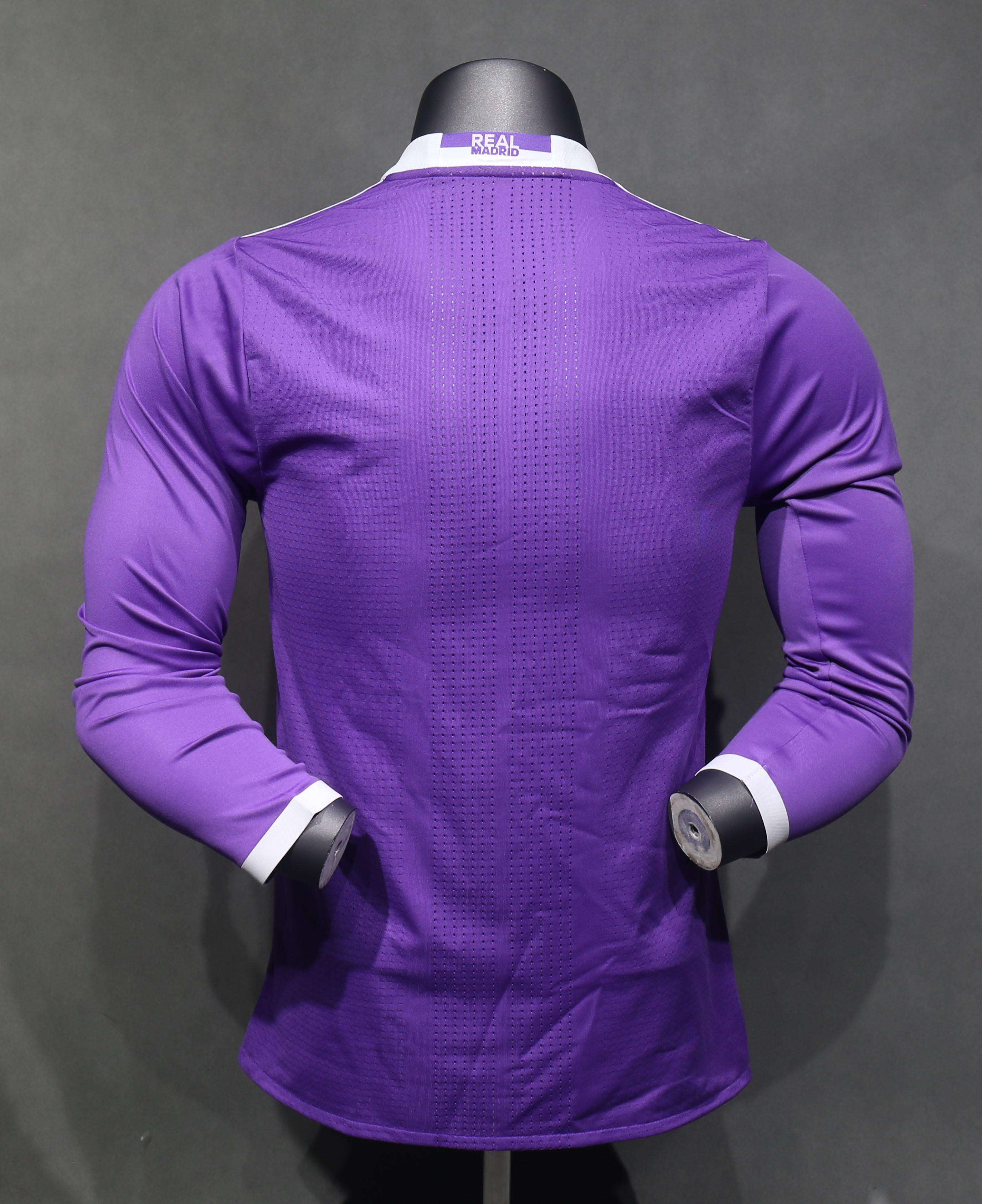 16-17 Real Madrid Away Retro Player Long Sleeve Jersey/16-17皇马客场球员版长袖