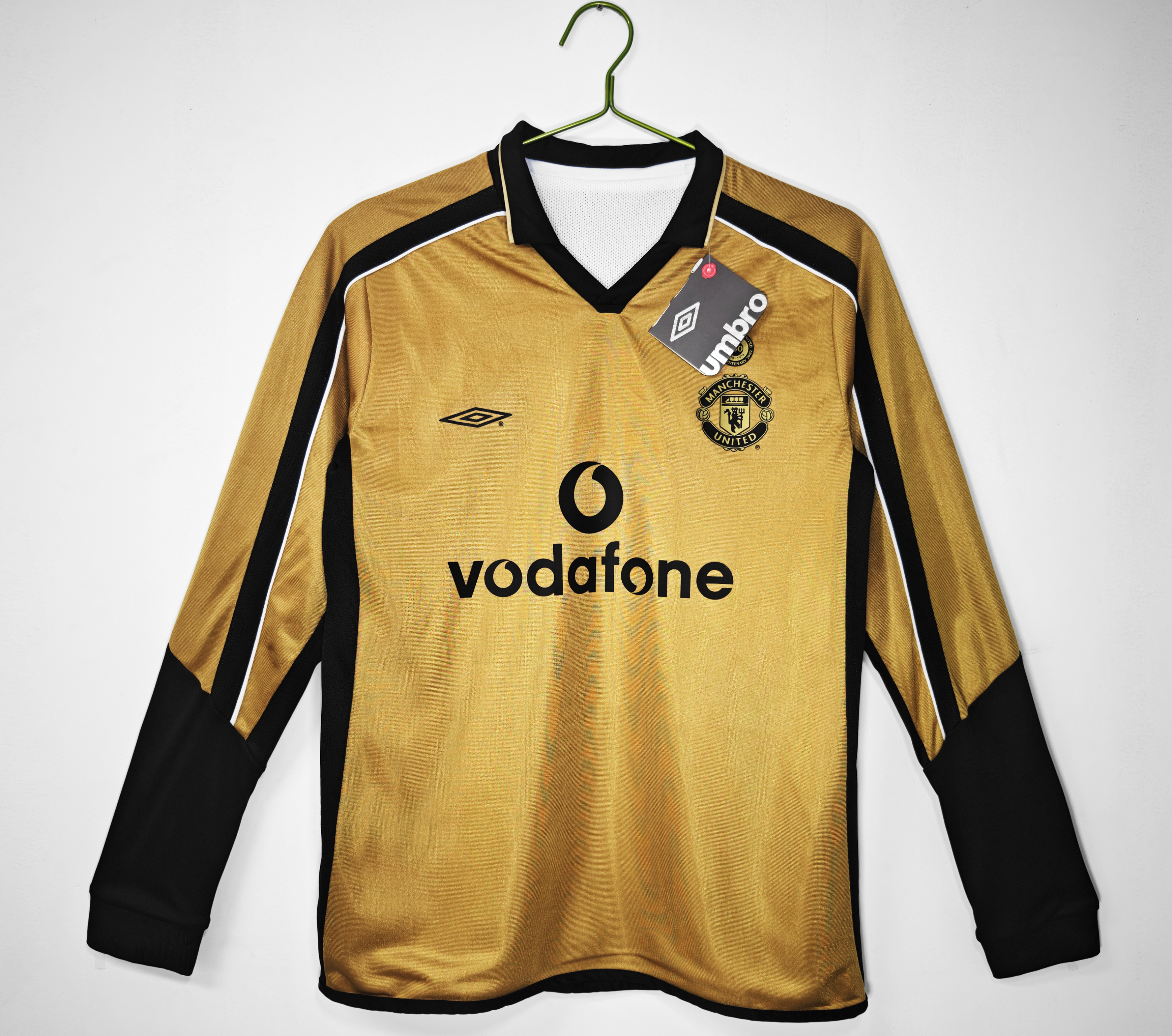 01-02 Manchester United Reversible Centenary Edition  Jersey/01-02 曼联百周年双面长袖复古