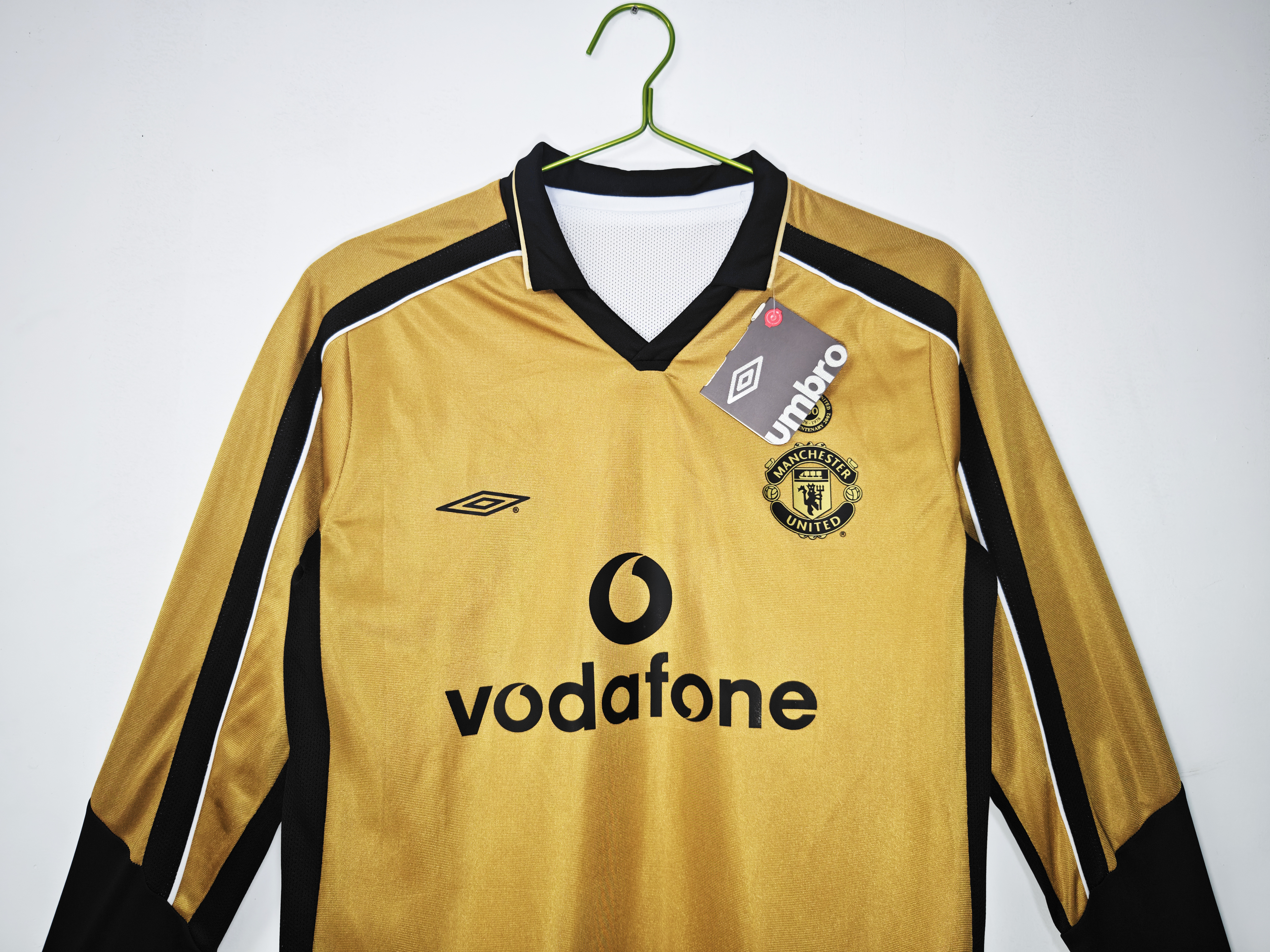 01-02 Manchester United Reversible Centenary Edition  Jersey/01-02 曼联百周年双面长袖复古