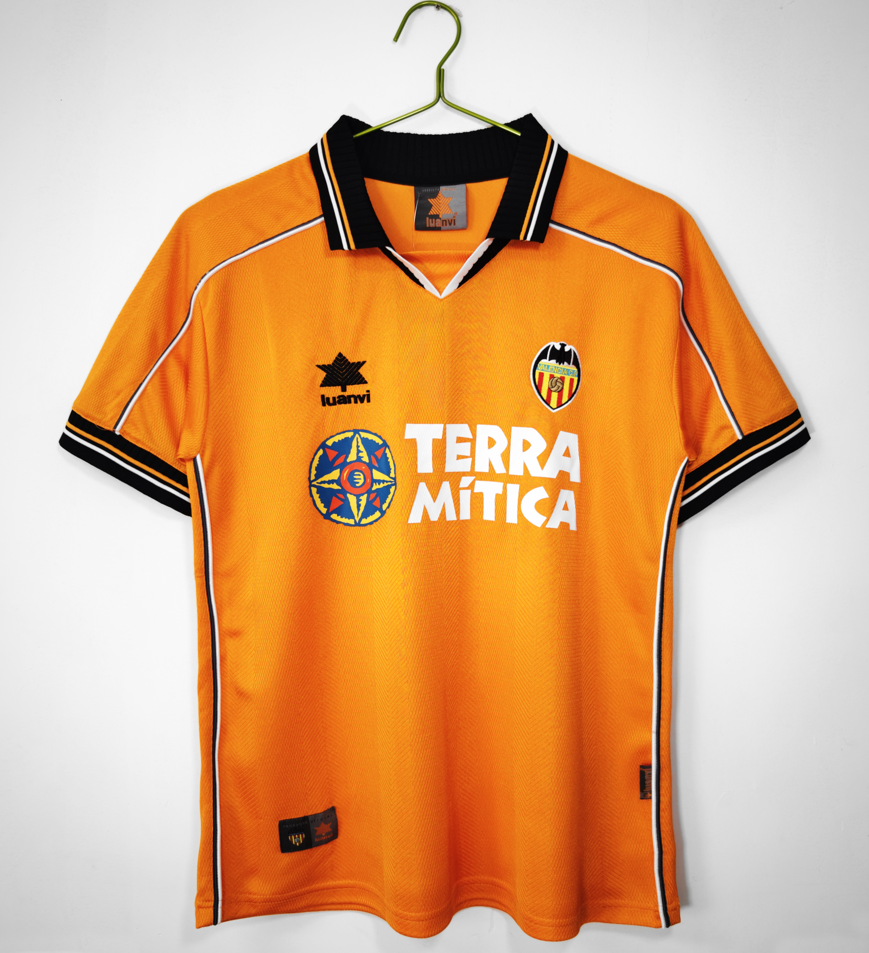 99-00 Valencia Away Retro Jersey/99-00 瓦伦西亚客场球衣