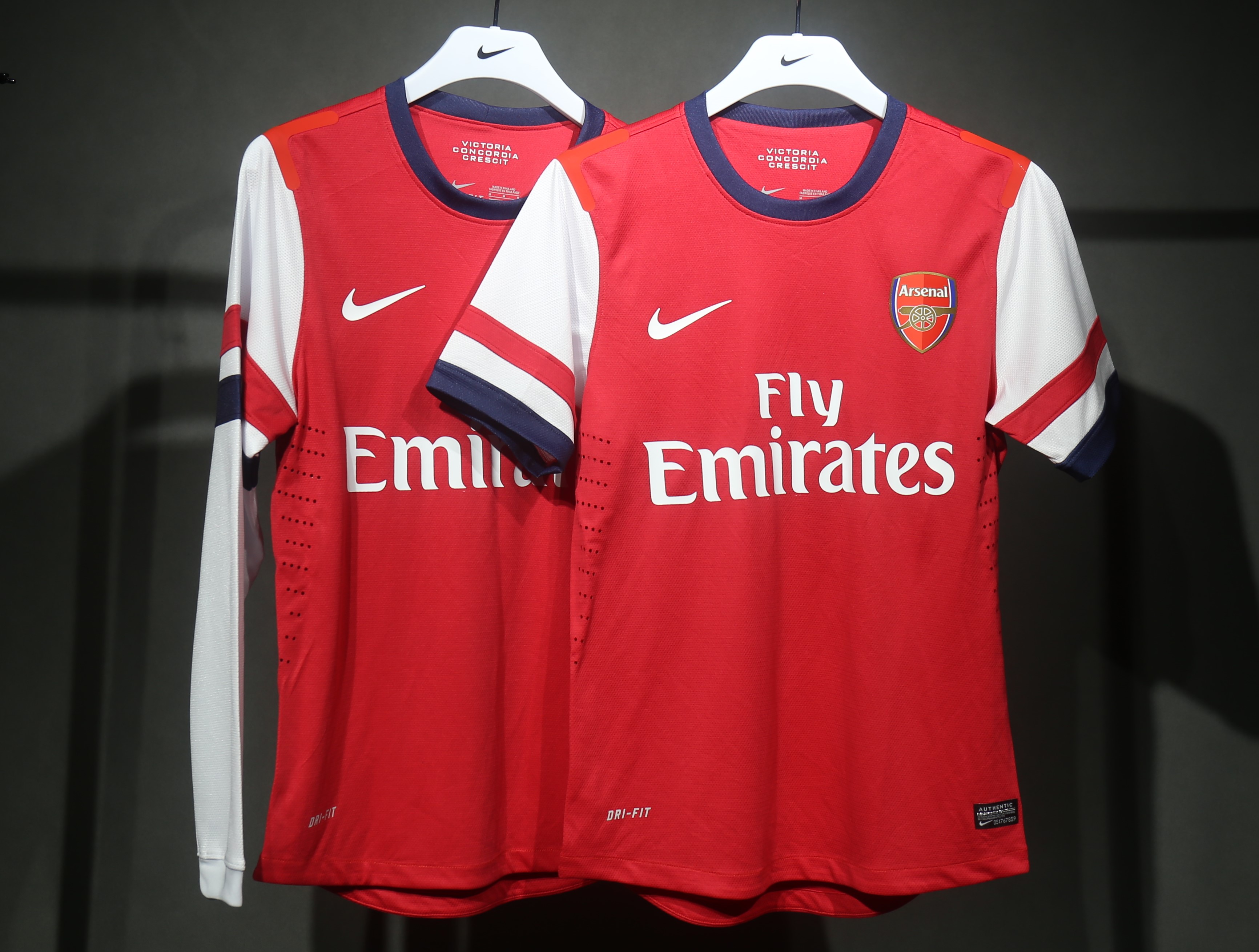 12-13 Arsenal Home Retro Long Sleeve Player Jersey/12-13 阿森纳主场球员长袖