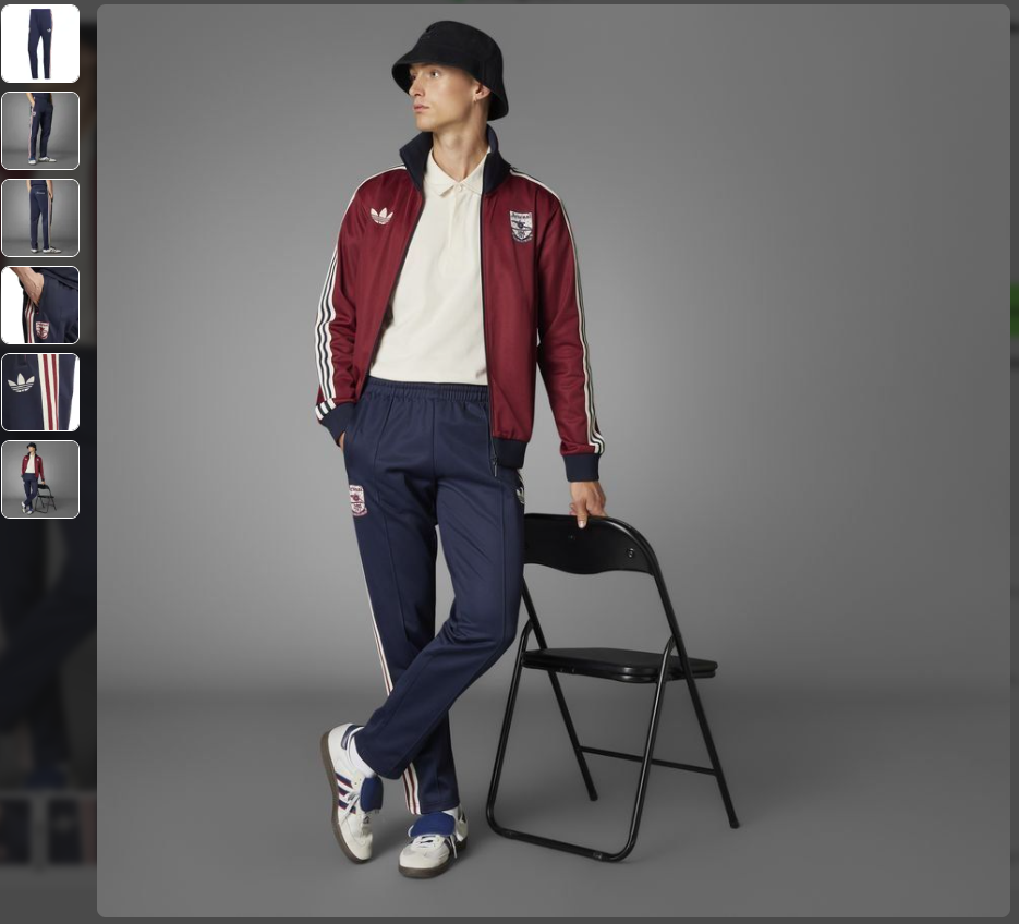 24-25 Arsenal Red Retro Jacket Suit/ 24-25 阿森纳红色复古夹克套装
