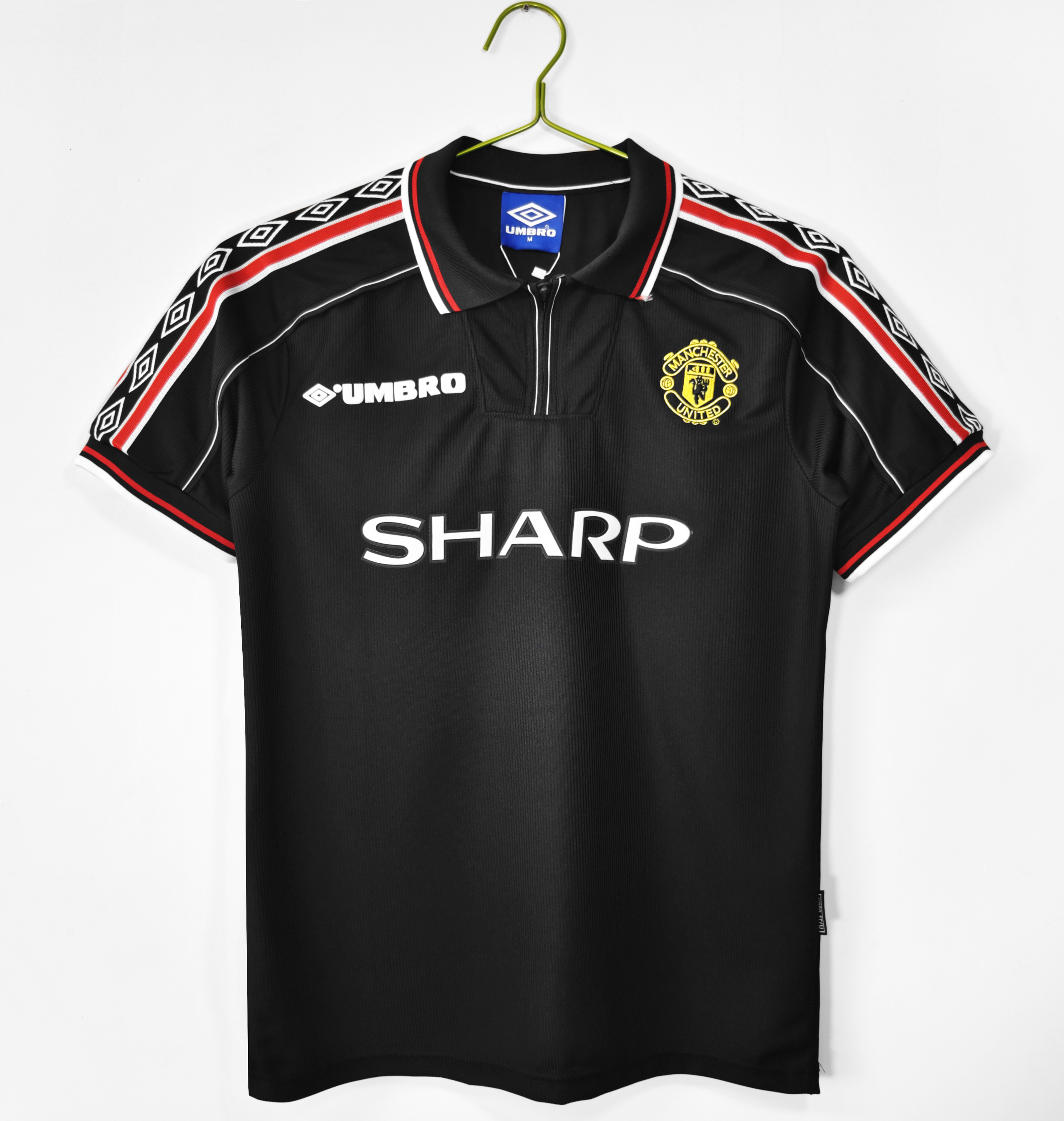 98-99 Manchester United Black Retro Jersey/98-99曼联黑色复古
