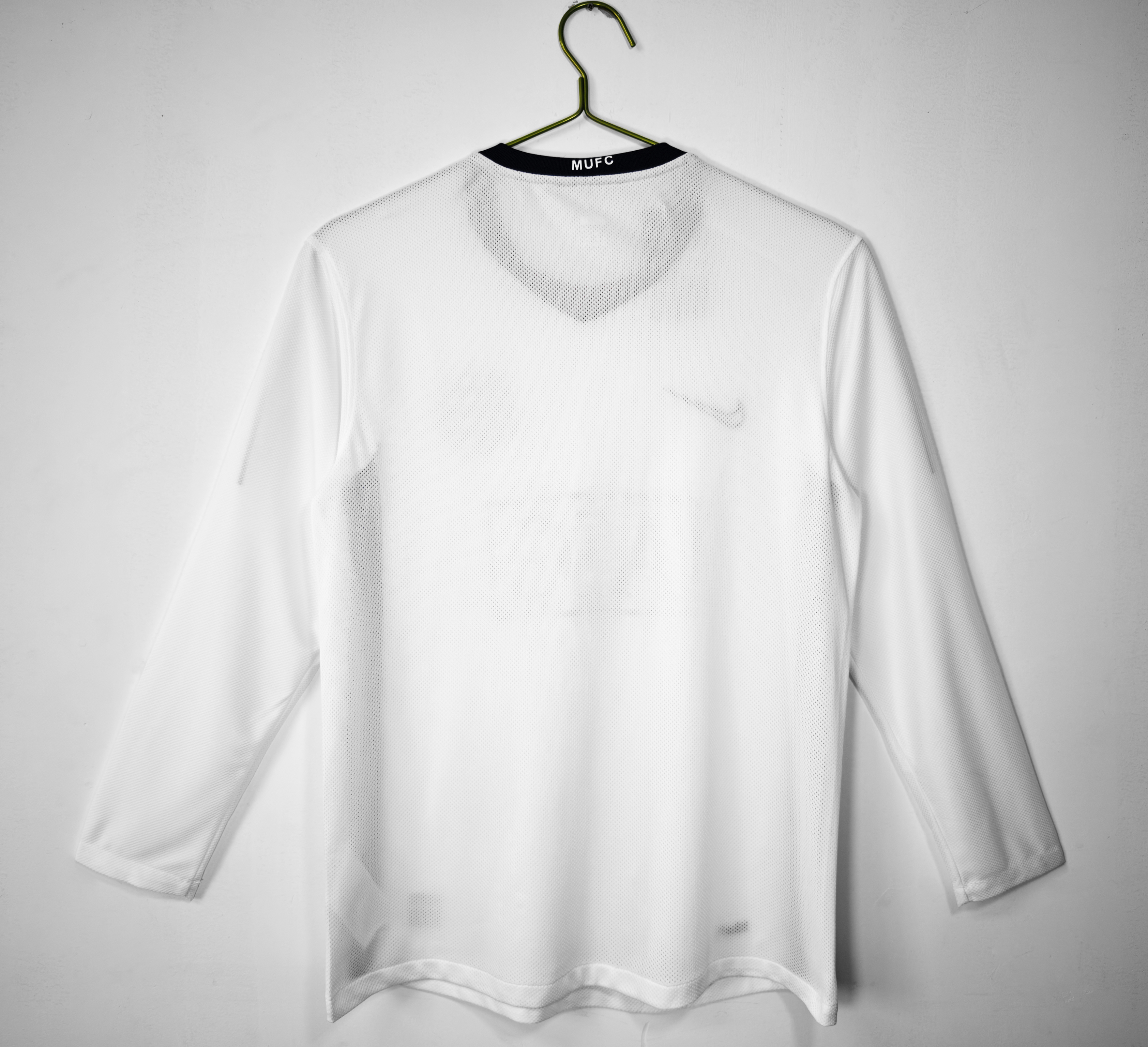08-09 Manchester United League Edition away white Long Sleeve Jersey/08-09 曼联客场联赛版长袖