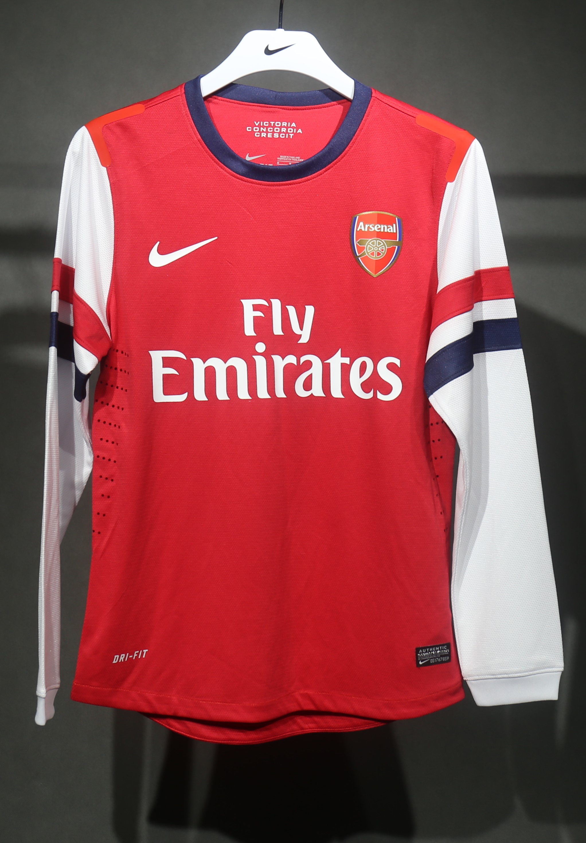 12-13 Arsenal Home Retro Long Sleeve Player Jersey/12-13 阿森纳主场球员长袖