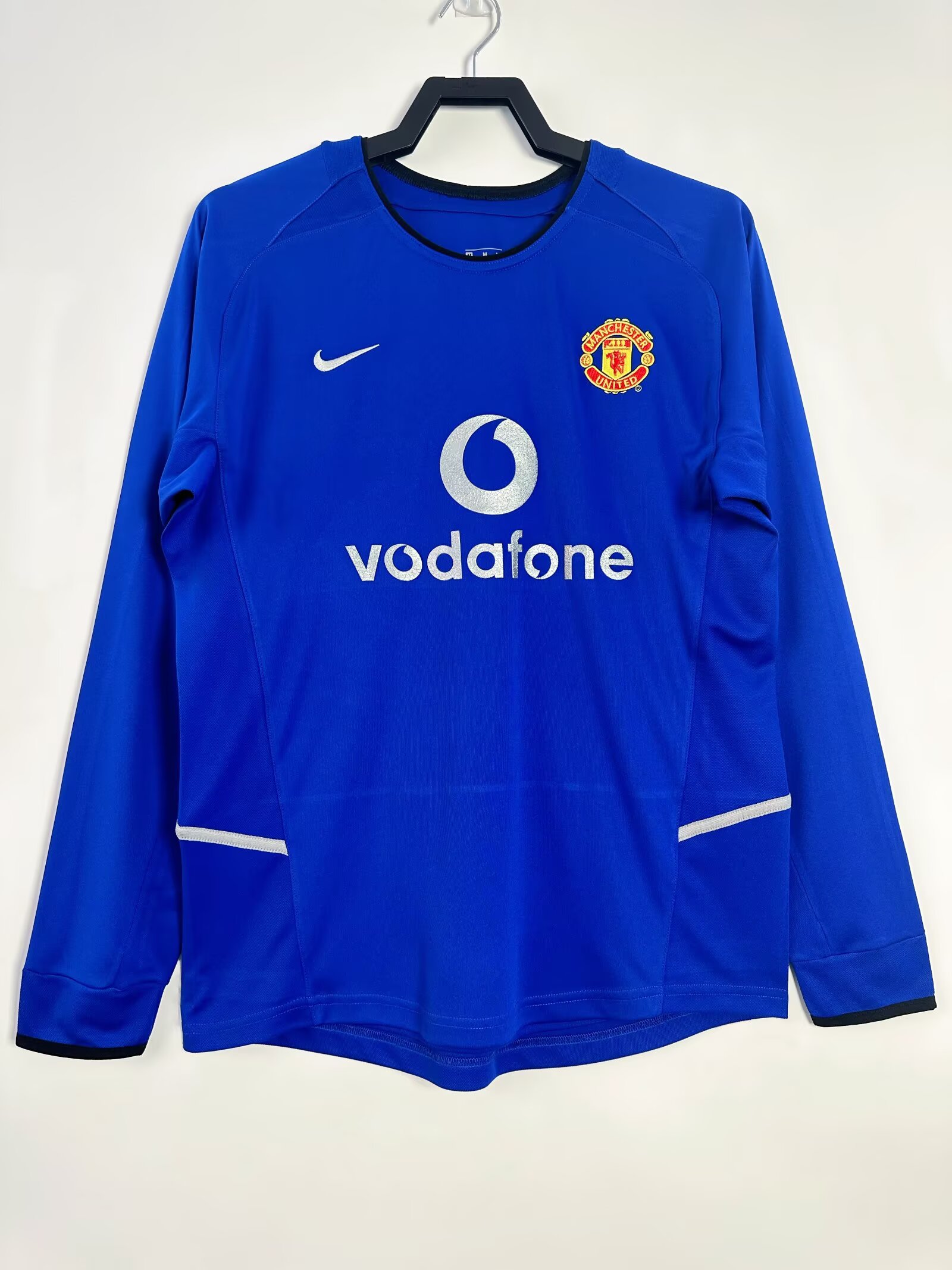 02-03 Manchester United Third long sleeve Retro Jersey/02-03曼联第二客场长袖
