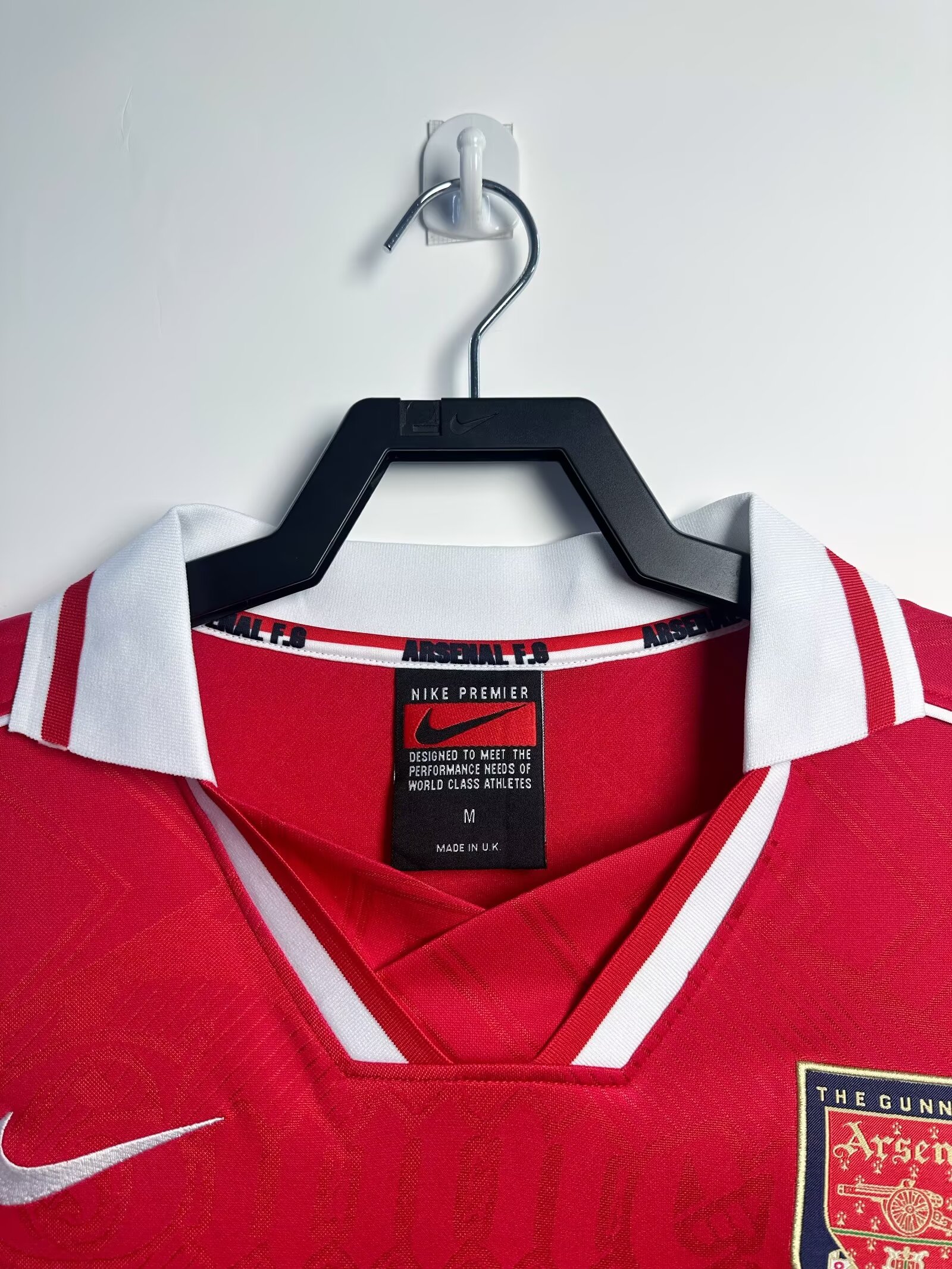 96-97 Arsenal Home Long Sleeve Retro Jersey/96-97阿森纳主场长袖