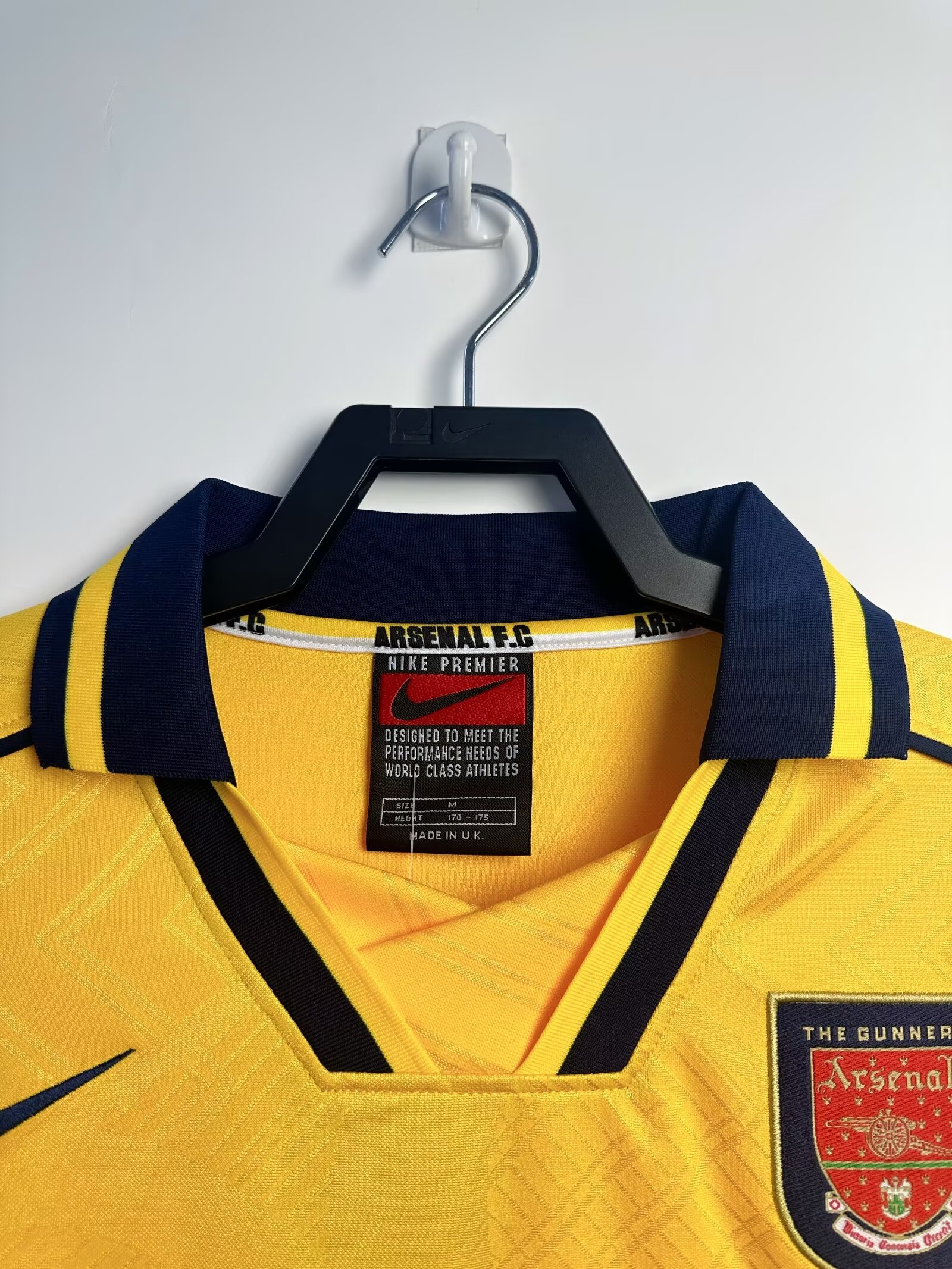 96-97 Arsenal Away Long Sleeve Retro Jersey/96-97阿森纳客场长袖