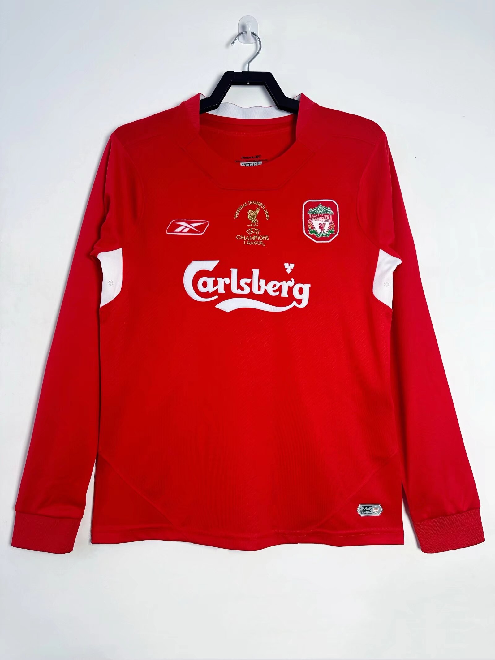 04-05 Liverpool Home Champions League Long Sleeve Retro Jersey/04-05利物浦主场长袖，欧冠版