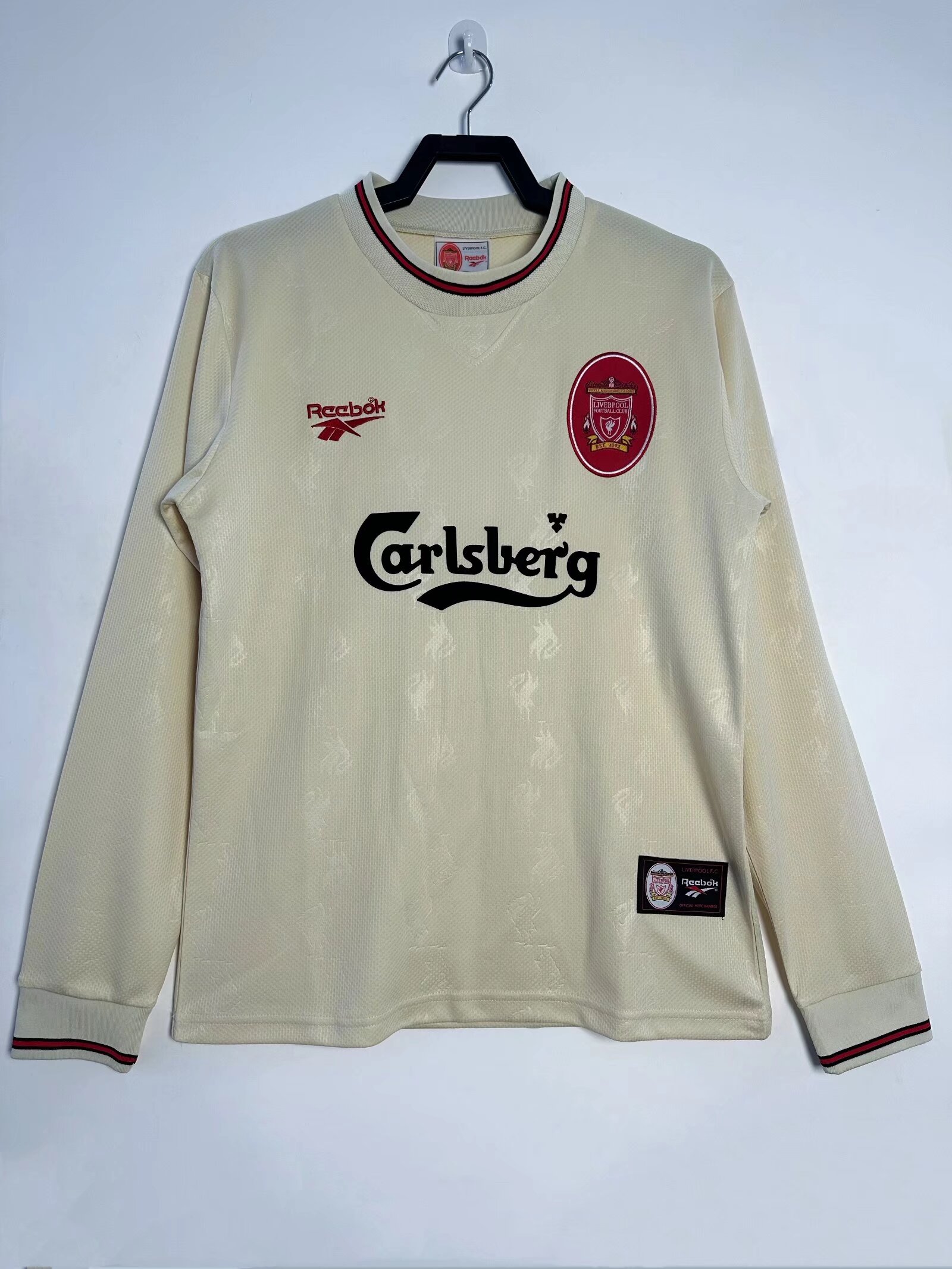 96-97 Liverpool Away long sleeve Retro Jersey/96-97利物浦客场长袖