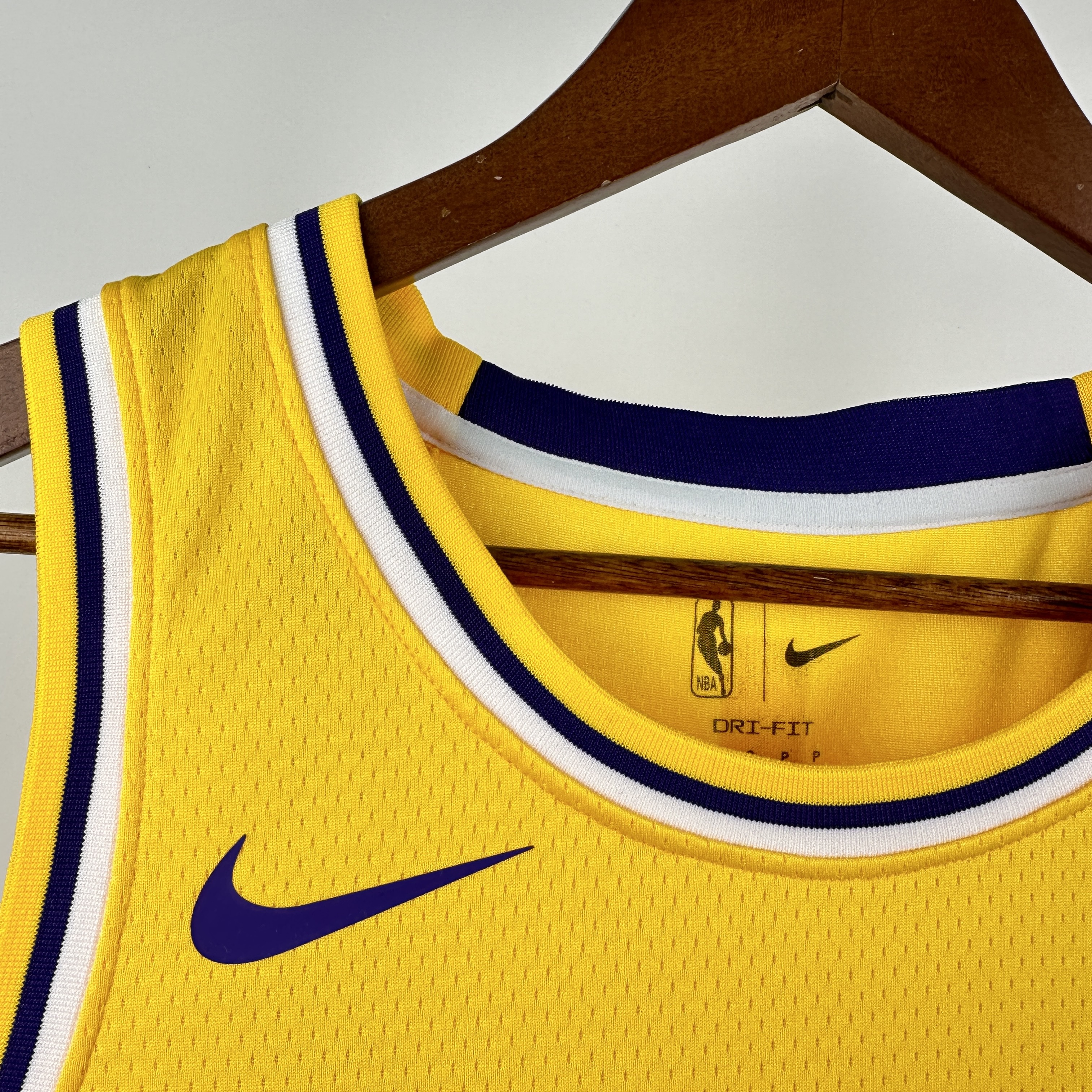2023 Lakers Yellow 77#Dončić Hot Pressed Jersey