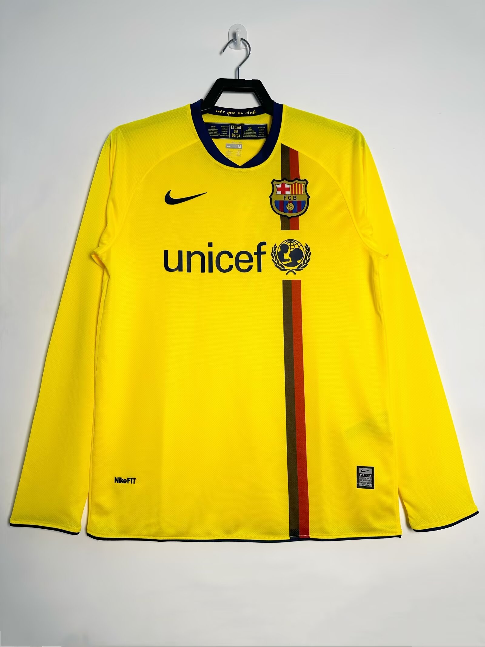 08-09 Barcelona Away Long Sleeve Retro Jersey/08-09巴萨客场长袖
