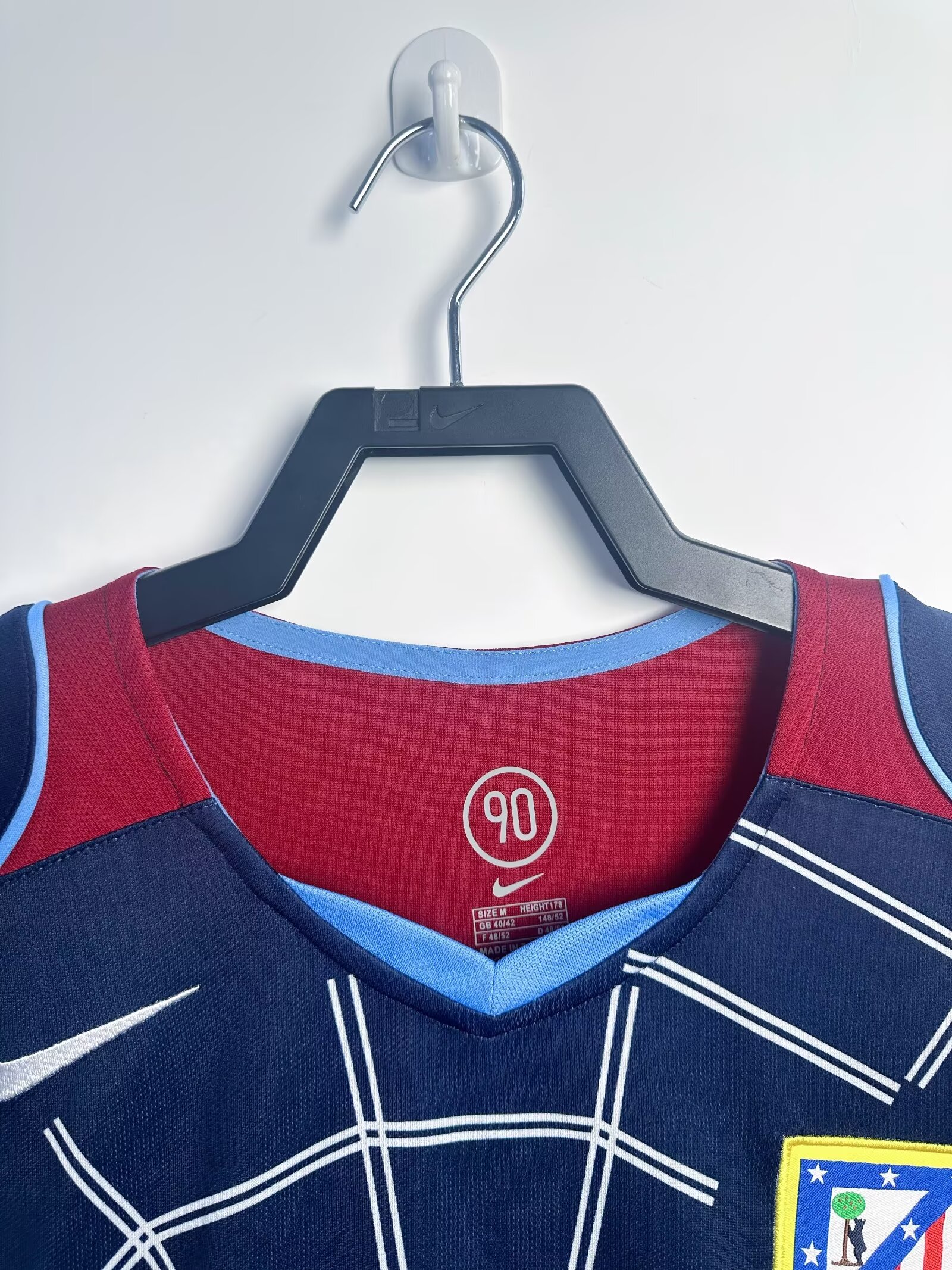 04-05 Atletico Madrid Away long sleeve Retro Jersey/04-05马竞客场长袖