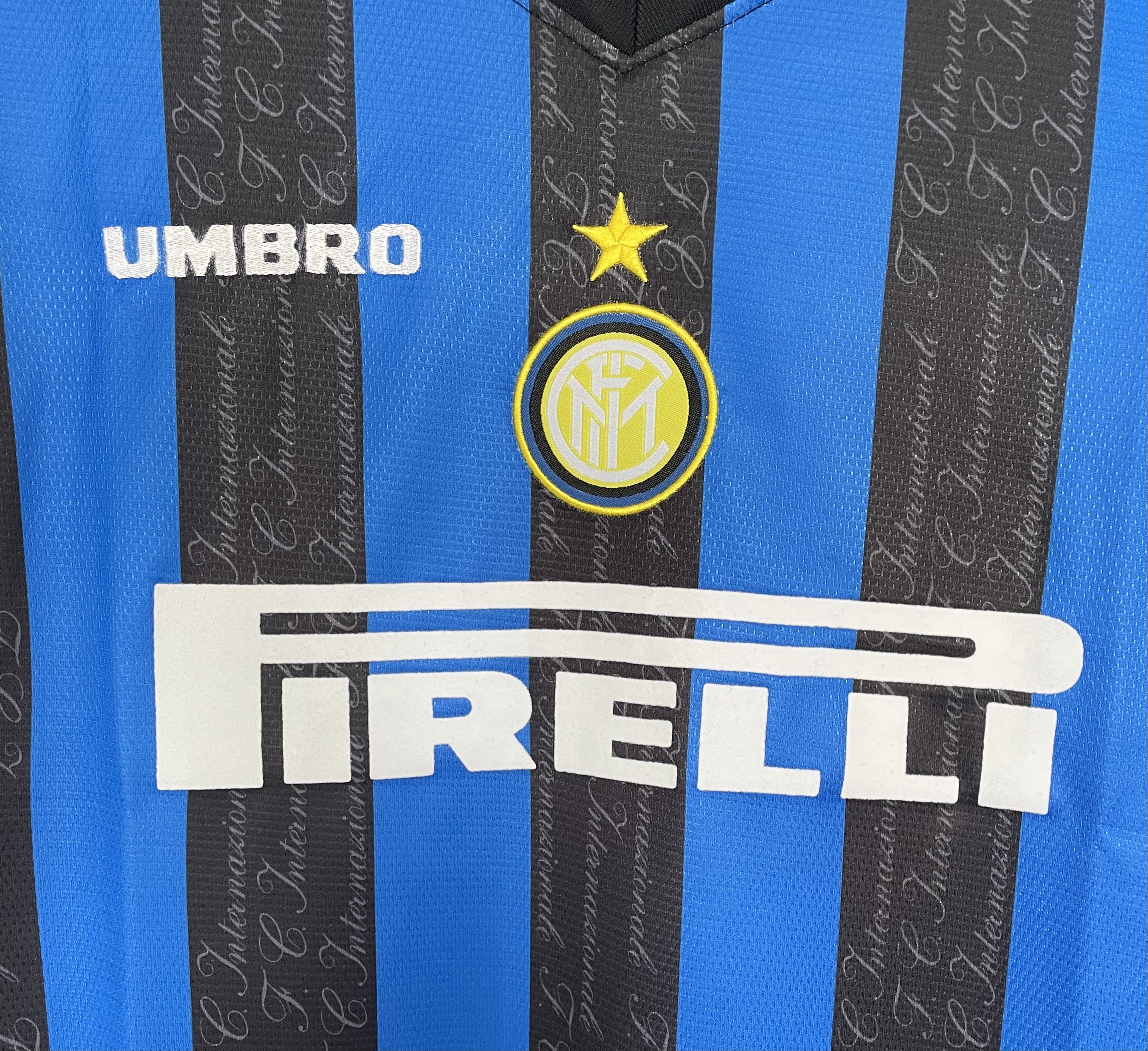 97-98 Inter Milan Home Retro Long Sleeve Jersey/ 97-98国米主场长袖
