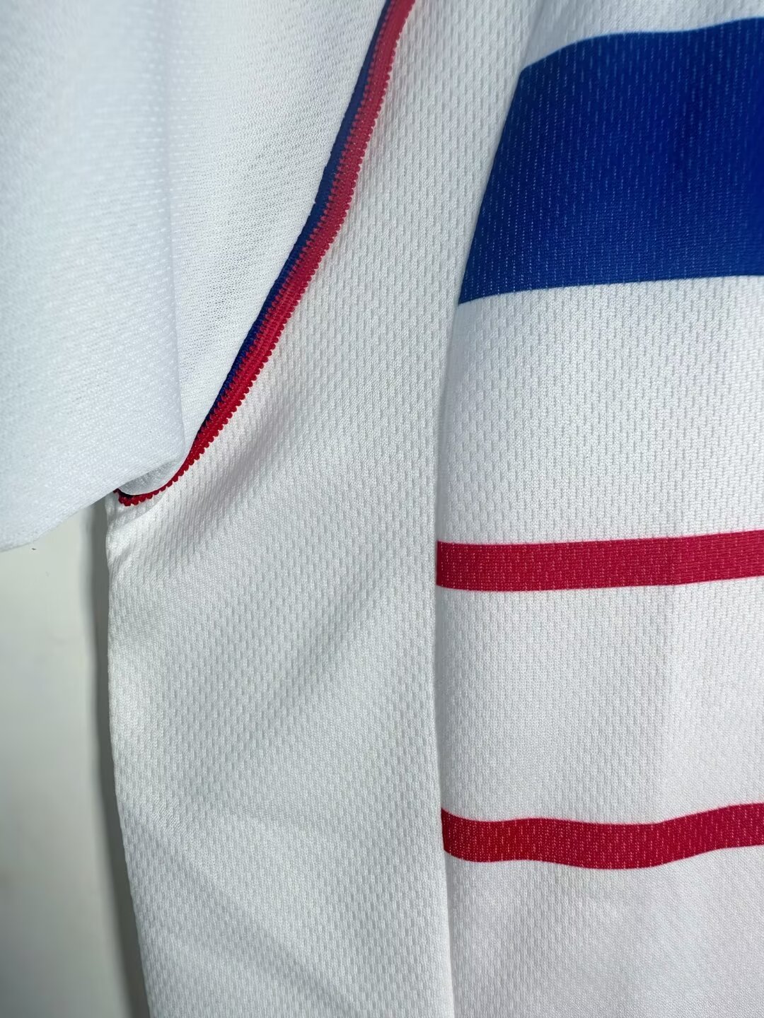 1998 France Away Long Sleeve with Match Detail Retro Jersey/1998 法国客场长袖带比赛细节