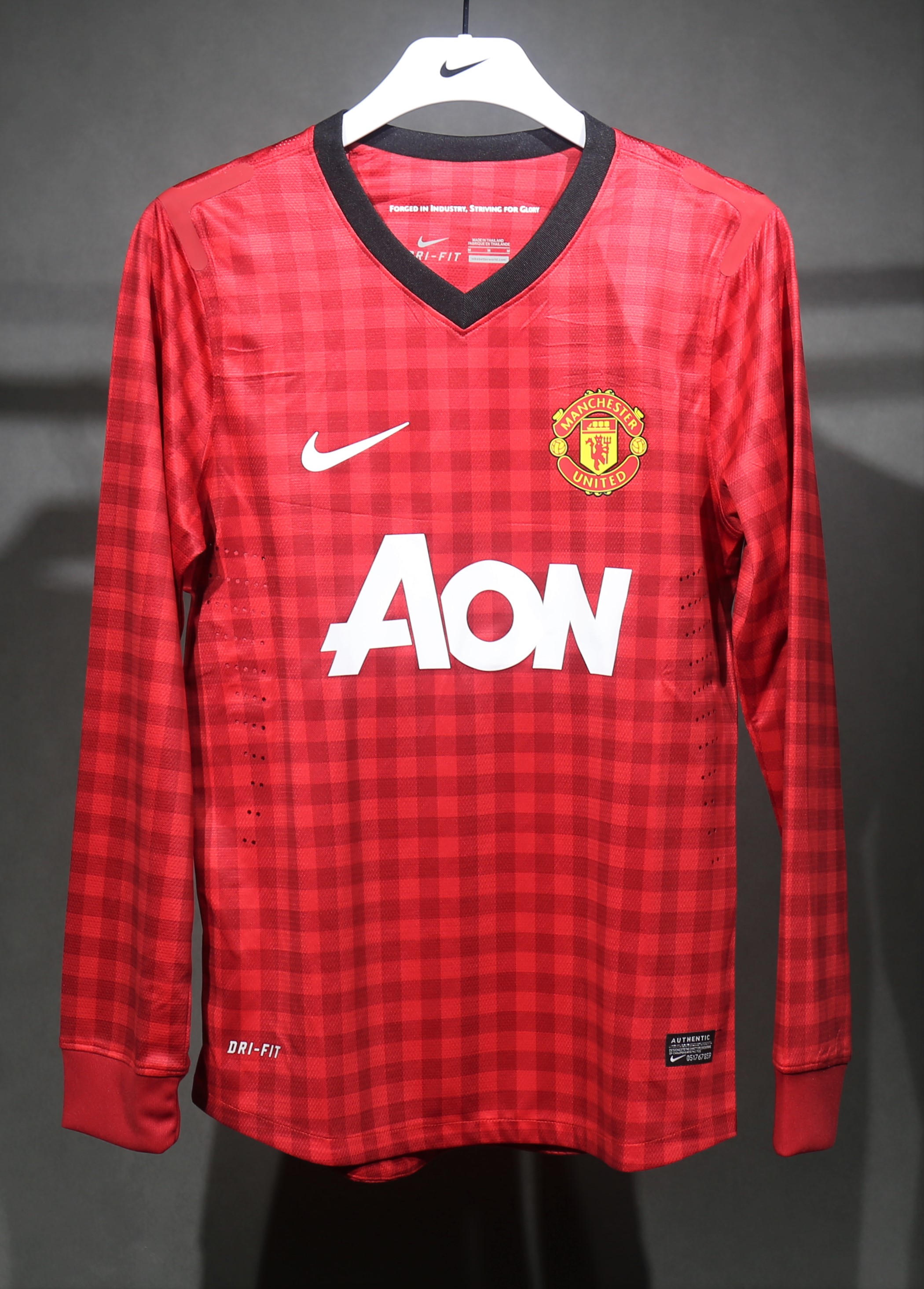 12-13 Manchester United Home Player Long Sleeve Retro Jersey/12-13曼联主场球员长袖