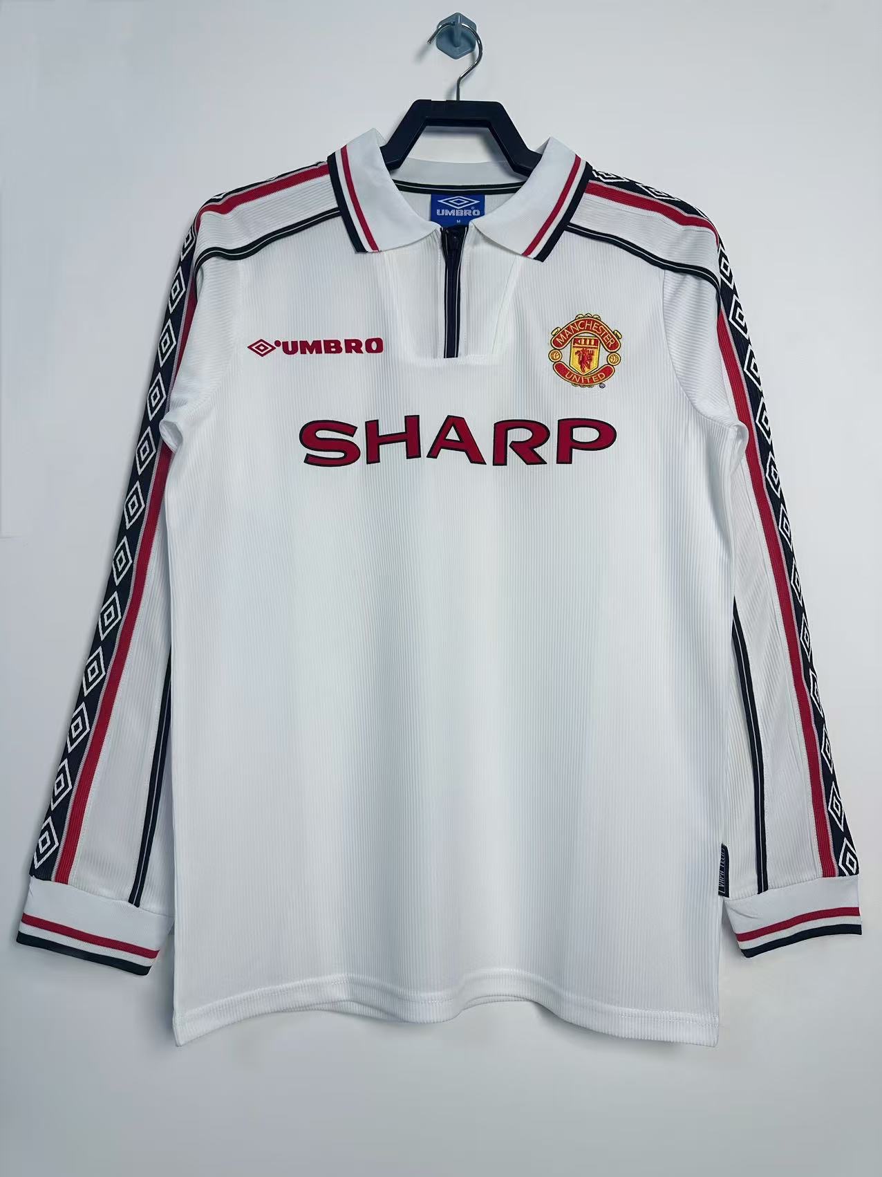 98-99 Manchester United Commemorative Long Sleeve Retro Jersey/98-99曼联纪念款长袖