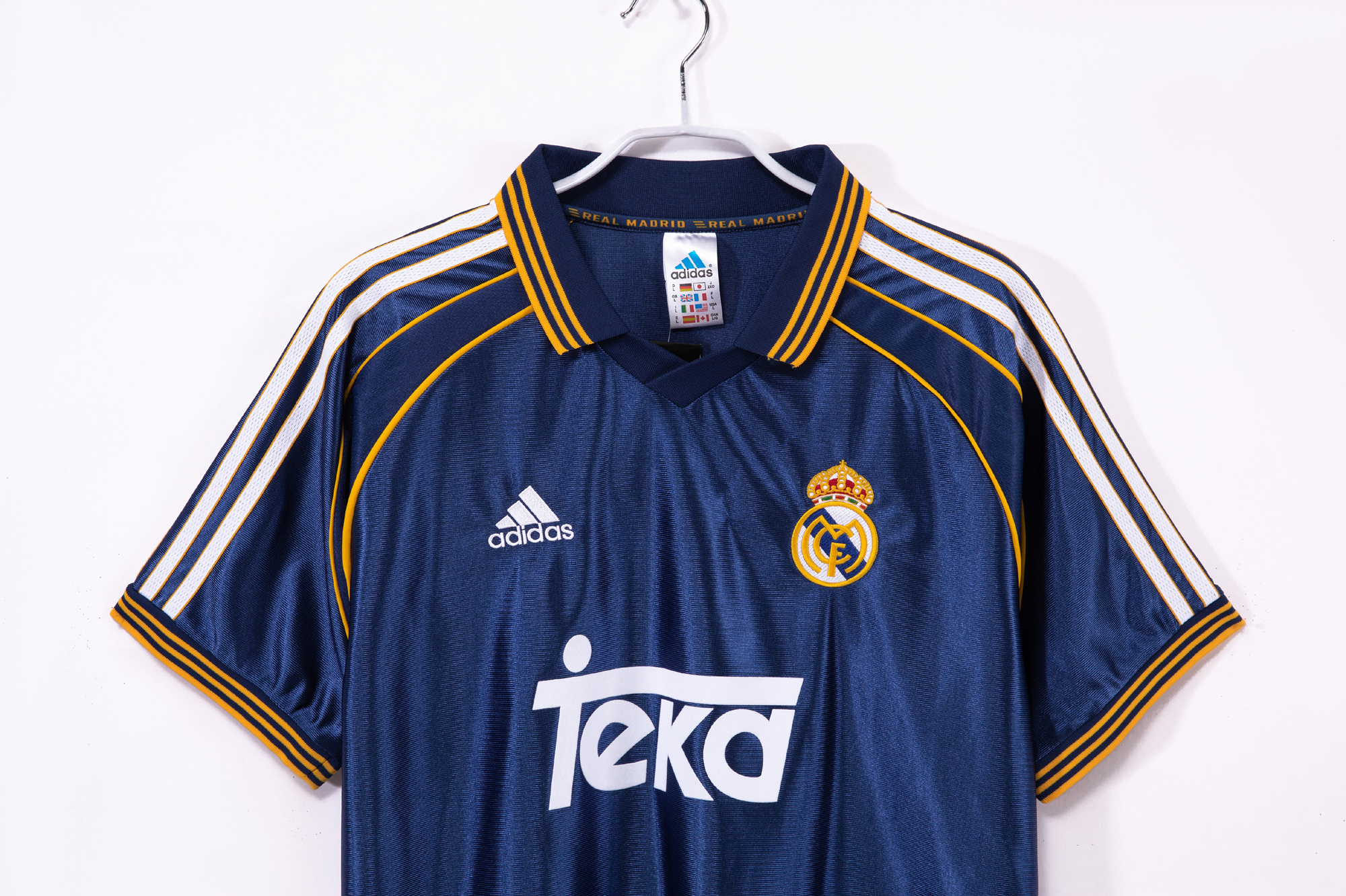 1998-00 Real Madrid Away Retro Jersey/ 98-00 皇马客场复古