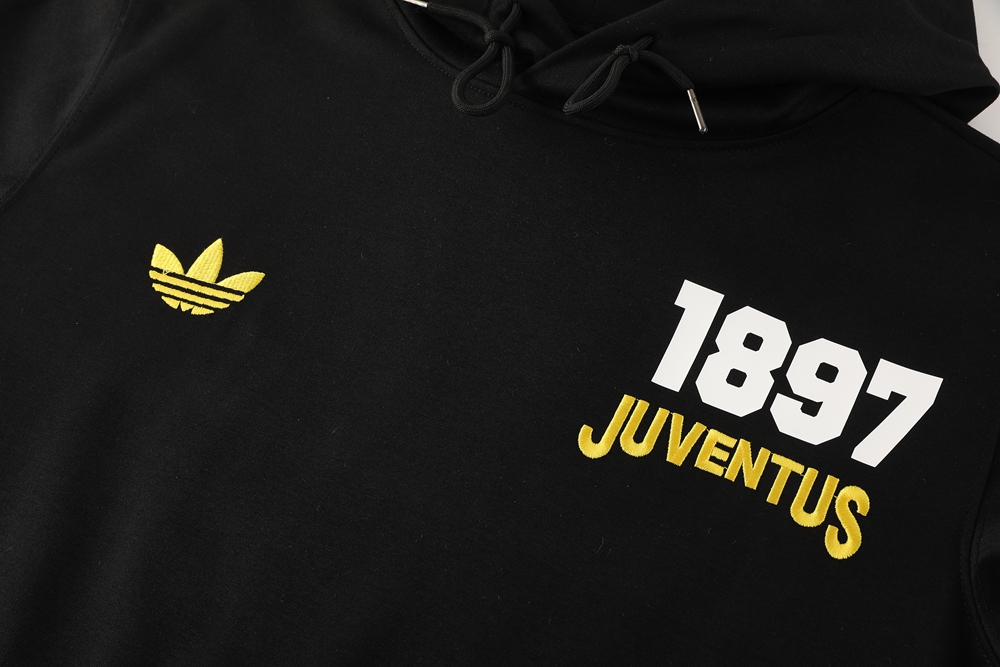 25-26 Juventus Black hoodie Suit/25-26尤文黑色带帽卫衣套装